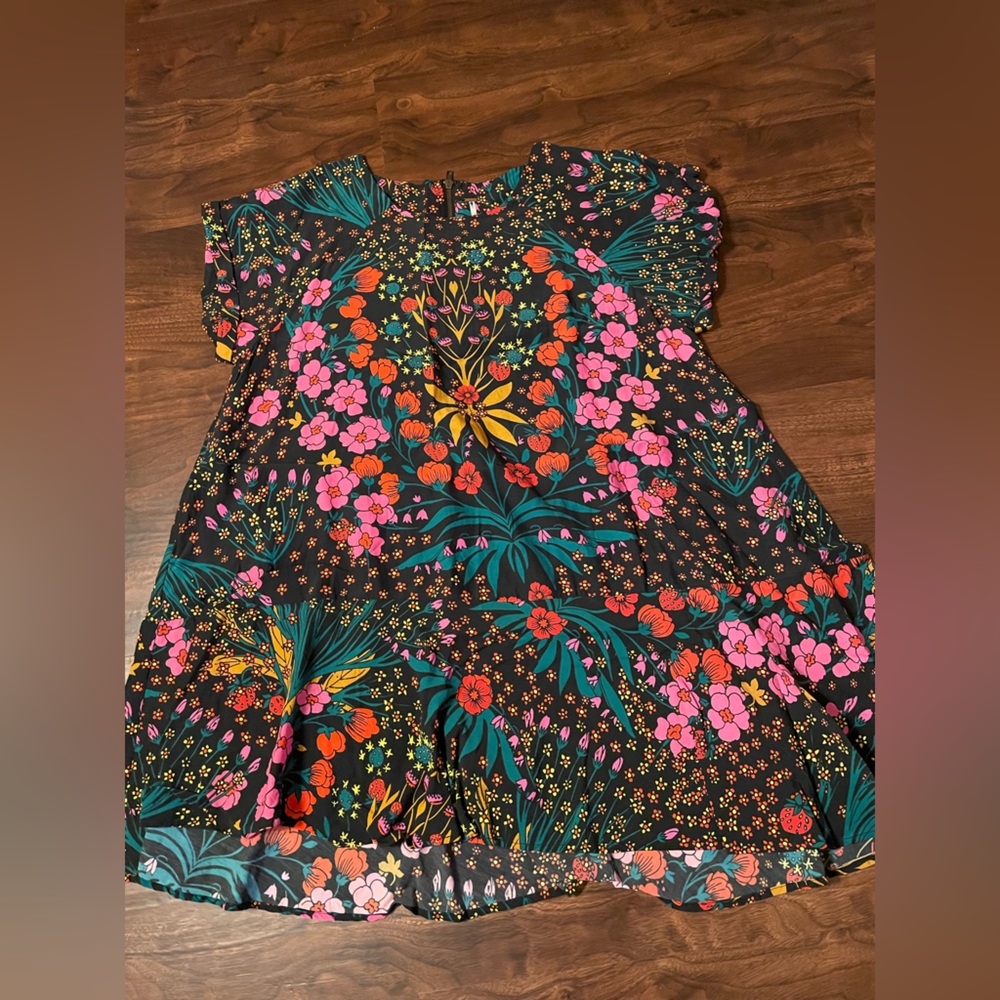 Free People- print swing dress